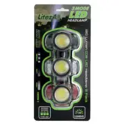 LitezAll 120 Lumen 3 Mode COB LED Headlamp Pack of 3 (H7)