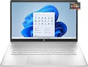 [HP] 17.3" Full HD Laptop, AMD Ryzen 5 5500U (Beat i5-10500), 8GB RAM, 512GB NVMe SSD, USB-C, Fingerprint, HDMI, Webcam, WiFi, Windows 10 Home in S Mode, Natural Silver