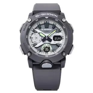 【CASIO 卡西歐】G-SHOCK 酷炫光芒 大錶徑 運動雙顯手錶-深灰色 47mm(GA-2000HD-8A)