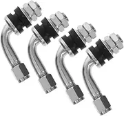90° Tire Valve Extension Rods Extenders 4pcs Kit for Easy Tire Inflation