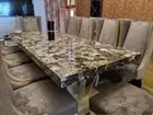 Agate stone dining table, modern agat office meeting desk , furniture patio deco