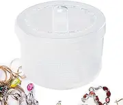 [Xinhuju] Manicure Tool Box – Detachable Professional Clear Double Layer Manicure Case, Non-Slip Portable Station Storage Box Easy-Clean For Home Salon Cosmetology