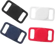 DRESSOOS 4pcs Locator Case Tracer Protective Cases Dog Holder Dog Tag Pet Collars Tracker Holder Tracer Protective Cover Chain Bark Collar Medium Waterproof Barking Bark Silica Gel