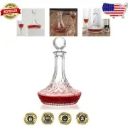 Exquisite 1250ml Red Wine Decanter Carafe with Stopper for Luxurious Tastings