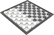 1 Set Checkers squiz Toys Entertaining Childrens Toddler playset Draughts Kids Mini for Kids Backgammon Travel fold HIPS high Impact Plastic