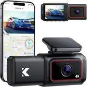D6 4K Dash Cam Front and Inside, New Version Cabin Dual Dash Uber Car Camera wit
