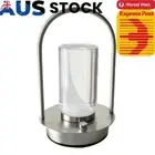 Battery Powered LED Small Desk Lamp Rechargeable 3 Color Dimming Touch Control