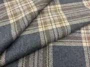 Colefax & Fowler 100% Wool Check Fabric- Erskine Plaid / Blue 2 yds F4106-07