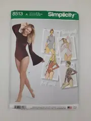 Simplicity Sewing Pattern 8513 Womens Bodysuit 5 Style Sewing Pattern Size XS-XL