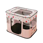 Rectangle Pet Playpen With Mesh Window