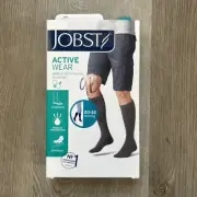 JOBST Activewear 20-30 mmHg Knee High Compression Socks Size Large Cool White