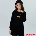 BOBSON 女款玫瑰繡花長版上衣(38072-88)