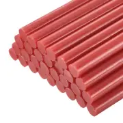 30pcs Mini Hot Glue Gun Sticks 8" x 0.43" for Glue Gun, Red