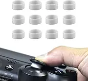 (12 Pcs) Silicone Joystick Protectors, Invisible Elastic Joystick Protector Ring,Compatible with Steam Deck/Xbox/PS4/PS5 Game Joystick (White)