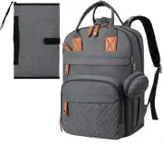 Diaper Bag Backpack with Changing Station, JOYCHER Mom Dad Baby Diaper Bag Tote