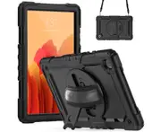 Samsung Galaxy Tab A7 10.4 Case SM-T500/T505/T507 Case,Heavy Duty Shockproof Protective Case-Black