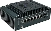 HUNSN Din Rail Micro Firewall Appliance, Mini PC, OPNsense, VPN, Router PC, I7 1255U 1265U, RX14, AES-NI, 6 x 2.5GbE I226-V, HDMI, DP, COM, Nano SIM Slot, TPM2.0, 8G RAM, 256G SSD