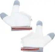 [SAFIGLE] 1Pair Mesh Half Finger Mitts for Comfortable Nylon Hand Guards Breathable Design for Teething Relief and Hand Prevention