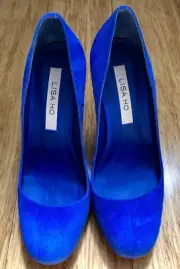 Incredible LISA HO Blue Suede Pumps