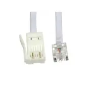 GA100363 RJ11 Male to BT Plug Male 2 Wire Modem Cable 10 Metres