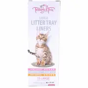 Trouble & Trix Plastic Cat Litter Tray Liners - Regular (47x37cm)