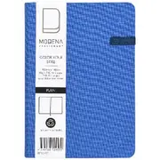 Modena A6 Linen Plain Notebook Navy