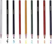 9 Pcs Colorful Crayon Assorted Colors Pull Line Lumber Crayons Marking Crayon Marking on the Paper Wood Glass Steel Clothing Metal Tile for Kids Adults School Office Birthday Party
