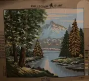 Printed needlepoint Canvas 50x60 Cm River Canvas Only Rto