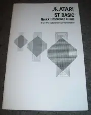 NEW Atari 520 1040 ST Mega Computer ST Basic Quick Reference Guide C100536-001
