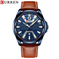 在飛比找蝦皮購物優惠-CURREN品牌手錶 8379 防水 石英 皮帶 高級男士手