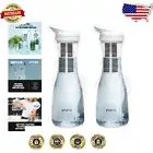 Puro Glass Water Filter Pitcher - NSF Certified with Long-Lasting Filter 2-Pack