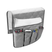 Sofa Armrest Organizer Non-Slip Arm Chair Bedside Caddy with 5 Pockets Storage