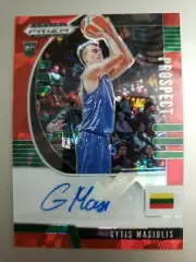 GYTIS MASIULIS 2020 PRIZM ROOKIE PROSPECT RED AUTO PRIZM CARD #PA-GM. NEW
