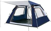 Comfortable Pop Up Tent- Automatic InstanTTenT- Portable Cabana Beach Tent- Fits 3-4 People - Windows and Doors on Both Sides - Water Resistant, UV Protection Sun Shelter
