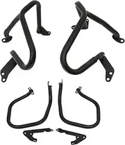 CHIFUN Engine Guard Front Rear Highway Crash Bars Replacement for BMW R1250RT R1250 RT 2018-2022 Black Steel Motorcycle Frame Protection Bars