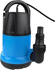 USTKWZ Sump Pump Submersible 1HP Clean/Dirty Water Pump 3960 GPH Portable Utility Pump for Swimming Pool Garden Pond Basement(1100W)