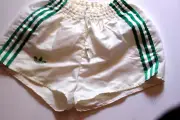 Vintage ADIDAS GLANZ shiny shorts short D4 XS WEIB DEADSTOCK NEU