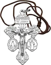 [Generic] crross Charm - Religious Symbol Metal Pendant | Metal Crosses for Crafts | Jesus Christ Crosses Charm for Jewelry Making Crafting Findings Necklace Bracelet