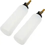 Gatuida 2pcs Car Oil Extractor Brake Fluid Refill Bottle Brake Bleed Bottle Pressure Bleeder Bottle Vacuum Brake Bleeder Brake Fluid Bleeder Clutch Bleeder Bottle White Plastic