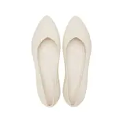 New Womens CROCS BROOKLYN POINTED FLAT 210169-160 STUCCO US W 5-9 TAKSE