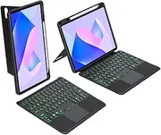 Bluetooth Backlit Keyboard Cover Keyboard Folio Case for Huawei MatePad 11" (2023) [NOT fit MatePad 11" (2021) / MatePad SE 11"], Backlight & TrackPad Mouse & Detachable Keyboard