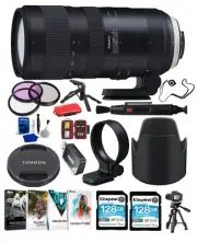 Tamron SP 70-200mm f/2.8 Di VC USD G2 Lens for Nikon F Essential Bundle