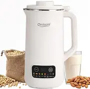 Nut Milk Maker Machine 20oz, 8 in 1 Automatic Nut Milk Maker, Soy Milk Maker with 10 Blades for Homemade Almond, Oat, Coconut, Soy, Plant Based Milks, Non Dairy Beverages with Keep Warm/Auto-clean