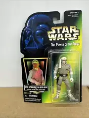 LUKE SKYWALKER (Hoth) Star Wars POTF 2 Green Card (Hologram Sticker) MOC 1996