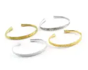 Textured Bracelet , Base Raw Brass, Antique Silver, Shiny Silver, gold 5574