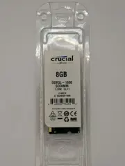 CRUCIAL 8GB DDR3L 1600 PC3-12800 Laptop SODIMM 204-Pin Memory RAM DDR3 1x 8G