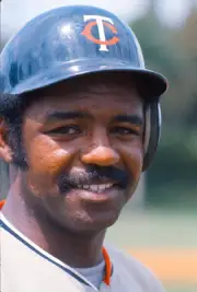 Larry Hisle Minnesota Twins smiles in this portrait before the sta- Old Photo