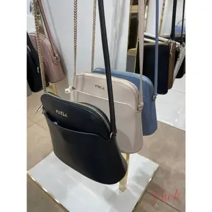 【歐洲outlet正品】FURLA  側背包 素面 LOGO 拉鍊式  1/16