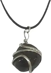 Raw Red Garnet Crystal Stone pendant With wax cord rope chain Energy Generator Perfect Meditation Kit Metaphysically Orgone Gemstone Pendant