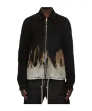 Rick Owens DRKSHDW Tie-Dye Printed Zip-Up Jacket L,M Black